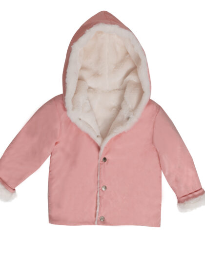 Bebek & Çocuk Kışlık Peluşlu Mont Pembe