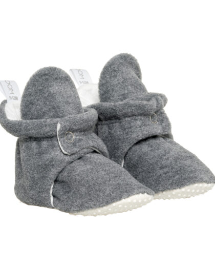 Bebek Kaydırmaz Tabanlı Polar Patik Gri