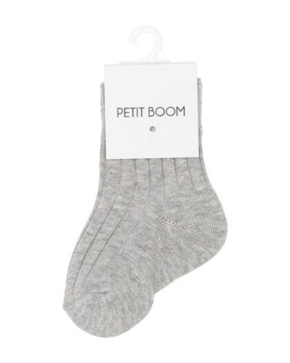 Petit Boom Bebek Fitilli Çorap Gri