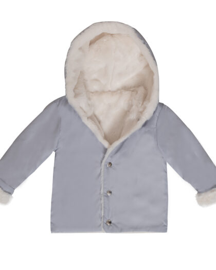 Bebek & Çocuk Kışlık Peluşlu Mont Gri